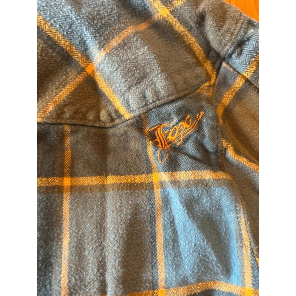 Fox Racing Plaid Flannel Button Up Shirt - Picture 2 of 6